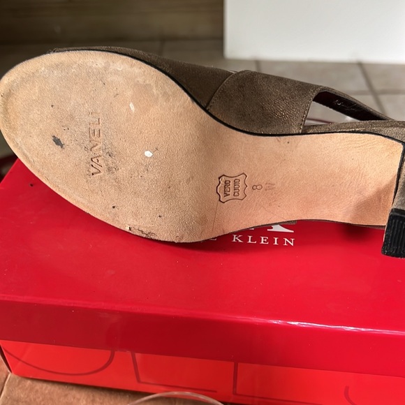 VanEli Slingback Rhinestone Pumps in Dark Gold Leather - Picture 12 of 15